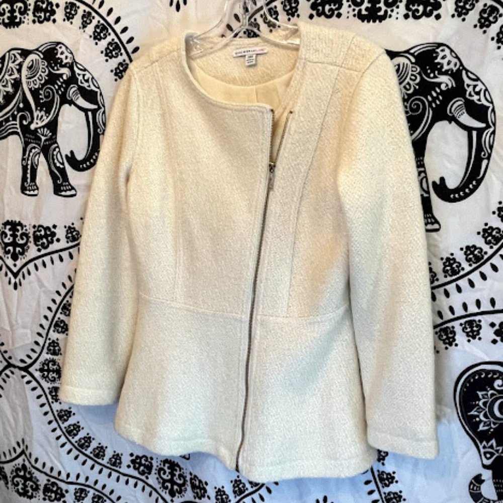 Women's Isaac Mizrahi Live Motor cycle Style Coat-
